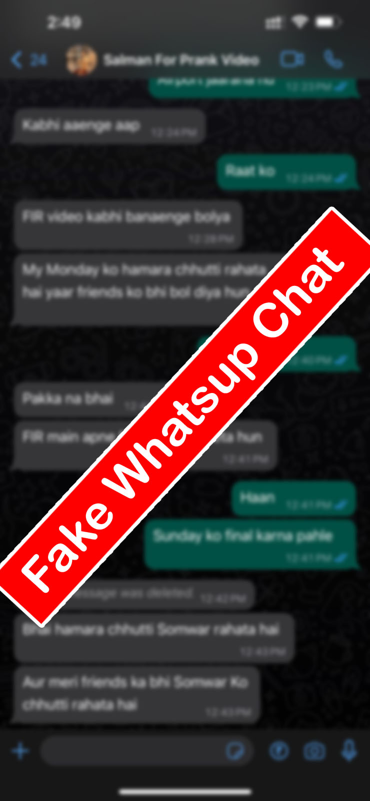 कैसे बनाये Free मैं fake whatsapp chat online चुटकियो मैं घर बैठे